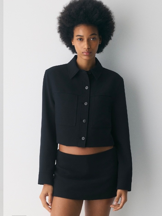 Wilfred Jackets & Blazers - Aritiza Wilfred Little Cropped Jacket Crepette Size L